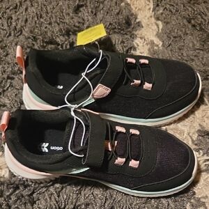 All in Motion Black and Pink Kids Sneakers